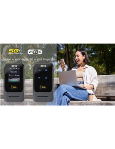 POWERTECH 5G mobile router PT-1512, WiFi 6, AX900 dual band, 4000mAh
