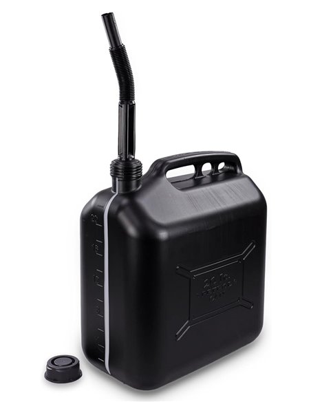 PROPLUS δοχείο καυσίμων 530047 με σπιράλ, πλαστικό, 20lt, μαύρο