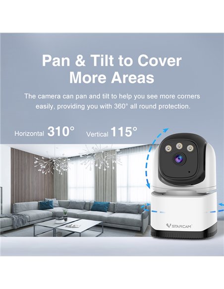 VSTARCAM smart κάμερα CS995, 3MP, WiFi, PTZ, SD