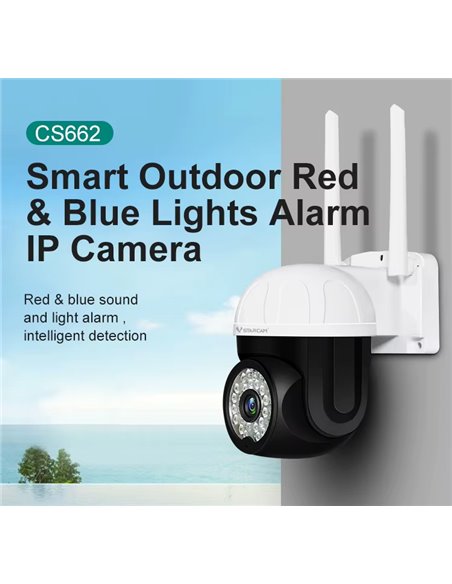 VSTARCAM smart κάμερα CS662, 3MP, WiFi, PTZ, SD, IP66