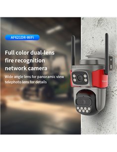 VSTARCAM smart κάμερα AF621DR, dual lens, αναγνώριση φωτιάς & καπνού, 2MP, WiFi, SD, PTZ, IP66