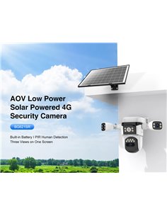 VSTARCAM smart ηλιακή κάμερα BG621SR, triple lens, 2MP, 4G, SD, PTZ, IP66