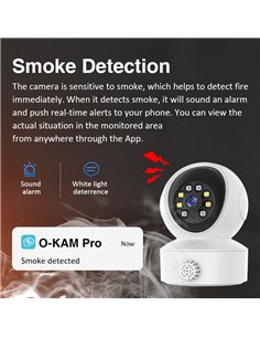 VSTARCAM smart κάμερα CS49LM με ανιχνευτή καπνού/αερίου, 3MP, WiFi, PTZ, SD