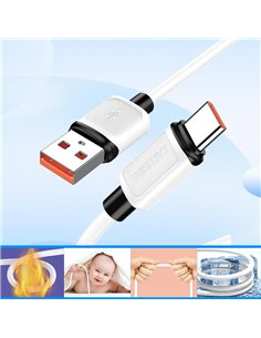 KAKUSIGA καλώδιο USB-C σε USB KSC-998, σιλικόνης, 5A, 480Mbps, 1m, μαύρο