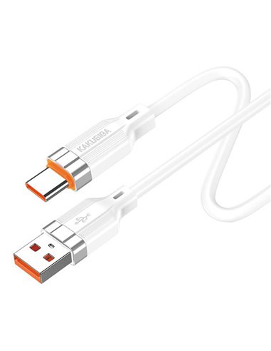 KAKUSIGA καλώδιο USB-C σε USB KSC-995, σιλικόνης, 5A, 480Mbps, 1m, λευκό