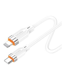 KAKUSIGA καλώδιο Lightning σε USB-C KSC-995, σιλικόνης, 30W, 480Mbps, 1m, λευκό