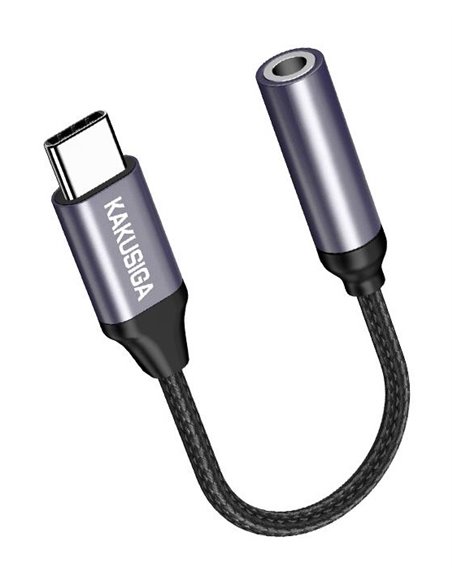 KAKUSIGA αντάπτορας USB-C σε 3.5mm KSC-428, γκρι
