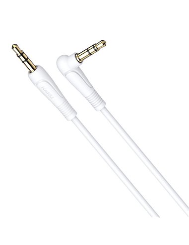 KAKUSIGA καλώδιο ήχου 3.5mm KSC-521, AUX, 90°, HiFi 1m, λευκό