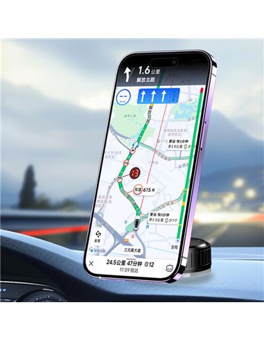 KAKUSIGA βάση smartphone αυτοκινήτου KSC-1718 για ταμπλό, μαγνητική, μαύρη