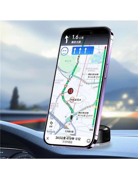 KAKUSIGA βάση smartphone αυτοκινήτου KSC-1718 για ταμπλό, μαγνητική, μαύρη