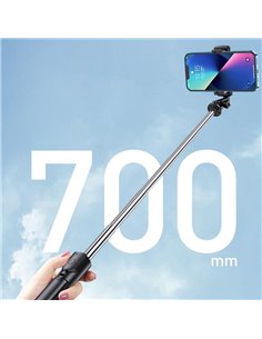 KAKUSIGA selfie stick KSC-1143 με τρίποδο, έως 70cm, Bluetooth, μαύρο