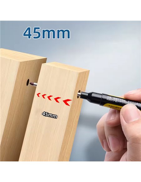 Ανεξίτηλος μαρκαδόρος σημαδέματος TOOL-0099 με μακριά μύτη, 45mm, μπλε, 2τμχ