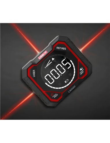 UNI-T ψηφιακό γωνιόμετρο laser LM320E, 4x90°, μαγνητικό σώμα, 1000mAh