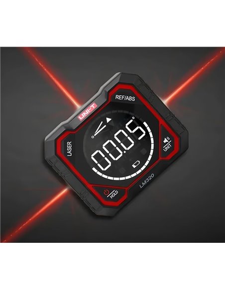 UNI-T ψηφιακό γωνιόμετρο laser LM320E, 4x90°, μαγνητικό σώμα, 1000mAh