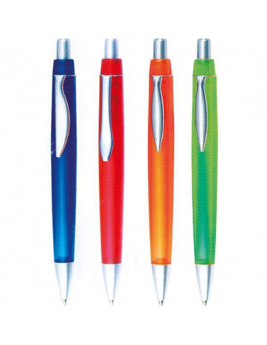 Στυλό πλαστικό ημιδιάφανο σε 4 χρώματα
