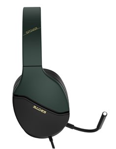 SADES gaming headset SPOWER, 3.5mm σύνδεση, 40mm, multi-platform, μαύρο/πράσινο