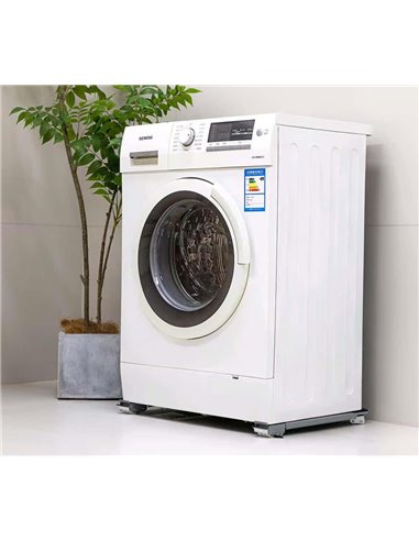 BRATECK βάση λευκών συσκευών WMS11-4 με ρόδες, ρυθμιζόμενη, έως 300kg, γκρι