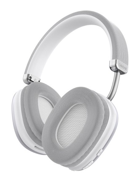 CELEBRAT headphones A39, ασύρματα & ενσύρματα, micro SD, 40mm, 400mAh, ασημί