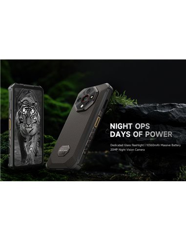 ULEFONE smartphone Armor X16, 6.56", 6/128GB, 10360mAh, IP68/IP69K/MIL-STD-810H, μαύρο