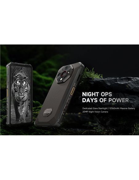 ULEFONE smartphone Armor X16, 6.56", 6/128GB, 10360mAh, IP68/IP69K/MIL-STD-810H, μαύρο