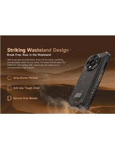 ULEFONE smartphone Armor X16 Pro, 6.56", 8/256GB, 5G, 10360mAh, IP68/IP69K/MIL-STD-810H, μαύρο