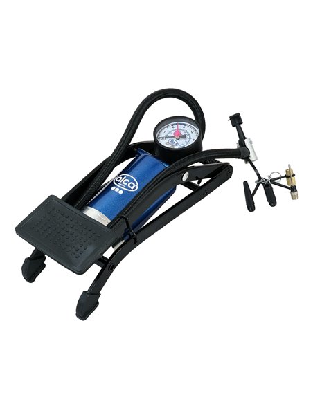ALCA τρόμπα ποδιού 201200 με μανόμετρο, 100PSI, μπλε