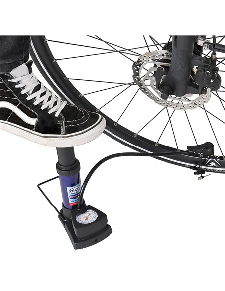 ALCA τρόμπα ποδιού 201300 με μανόμετρο, 160PSI, μπλε