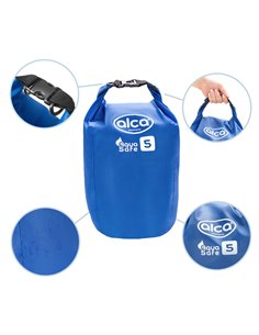 ALCA αδιάβροχος σάκος χειρός 516050, 5L, 39x15x9cm, μπλε