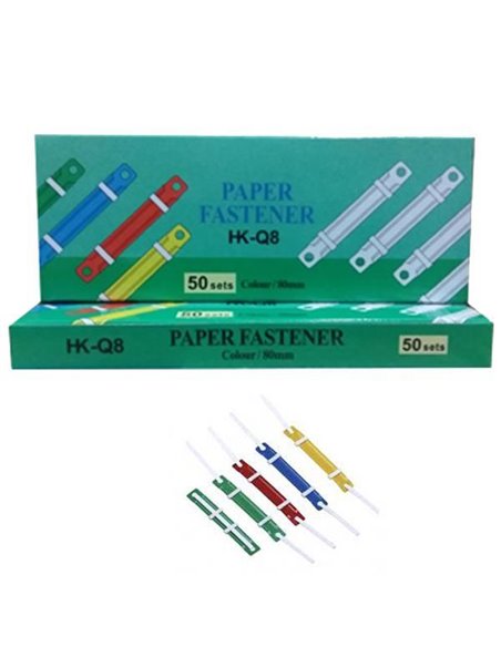 Ελάσματα πλαστικά σε διάφορα χρώματα 50τεμ.