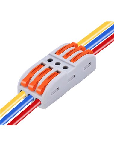 POWERTECH κλέμα σύνδεσης καλωδίων TOOL-0104, 3pin προς 3pin, 10τμχ