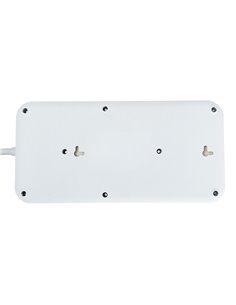 POWERTECH πολύπριζο ασφαλείας PT-1534, 8 θέσεων, 16A, 1.5m, λευκό