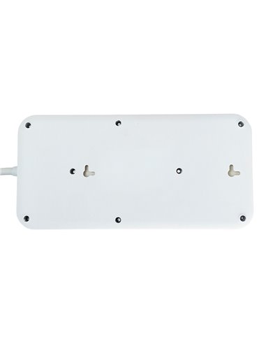 POWERTECH πολύπριζο ασφαλείας PT-1534, 8 θέσεων, 16A, 1.5m, λευκό