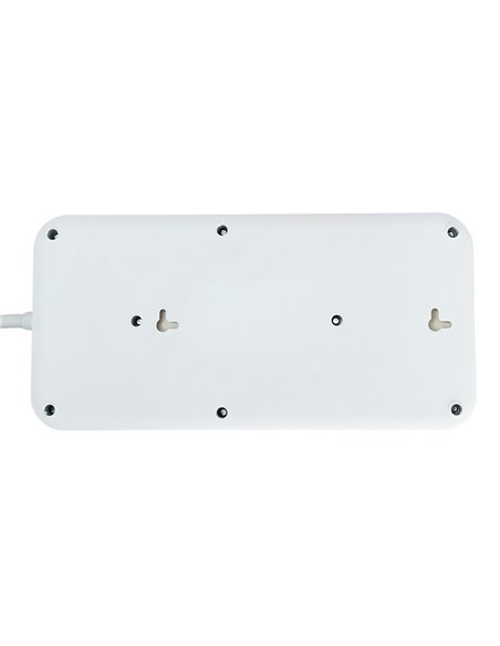 POWERTECH πολύπριζο ασφαλείας PT-1534, 8 θέσεων, 16A, 1.5m, λευκό