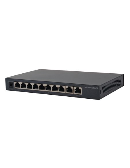 MERCUSYS Desktop Switch MS110GMP, 8x 10/100/1000Mbps PoE+, 2x Gigabit, Ver. 1.0