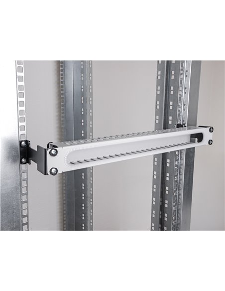 DELOCK αντάπτορας επέκτασης βάθους για rack 67272, έως 10cm, 1U, μαύρο