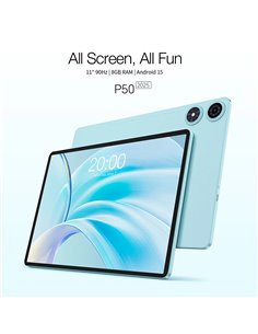 TECLAST tablet P50 2025, 11", 8/128GB, 4G, Android 15, 7000mAh, μπλε