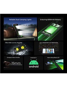 OUKITEL smartphone G5, 6", 4/128GB, 6300mAh, IP68/IP69K, μαύρο