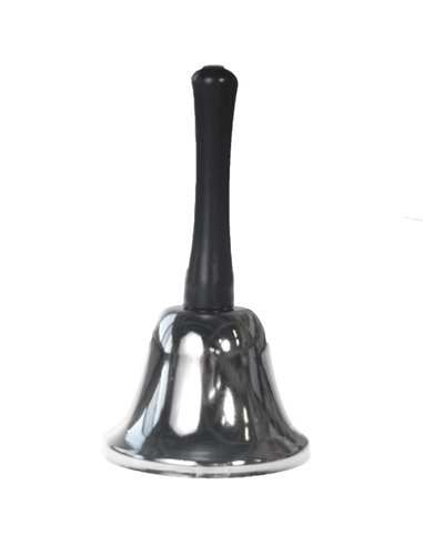 Κουδούνι ασημί με χειρολαβή ύψος 7,5εκ. x  Ø5εκ.