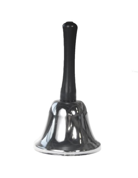 Κουδούνι ασημί με χειρολαβή ύψος 7,5εκ. x  Ø5εκ.