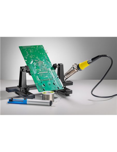 GOOBAY βάση στήριξης πλακέτας 76559 με θέση για κολλητήρι, 360°, μαύρη