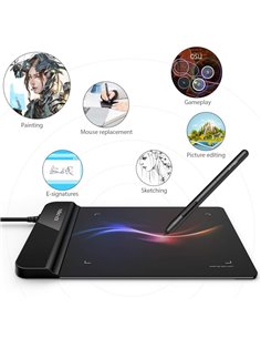 XP-PEN ταμπλέτα σχεδίασης με γραφίδα Star G430S, 101.6x76.2mm, μαύρο