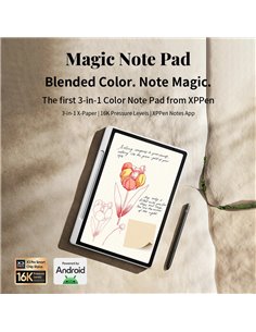 XP-PEN έγχρωμο ψηφιακό σημειωματάριο Magic Note Pad με γραφίδα, 10.95", 6/128GB, Android 14, 8000mAh, λευκό