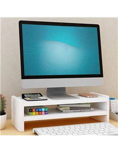 Βάση οθόνης ABS, επιτραπέζια, με 2 ράφια 50x22,5xY14εκ.