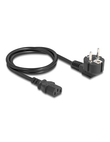 DELOCK καλώδιο τροφοδοσίας 81298, 3x 1.00mm², 1m, μαύρο