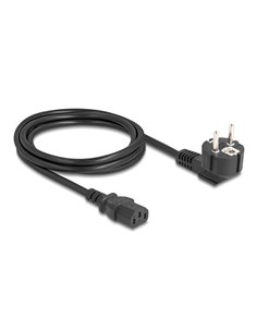 DELOCK καλώδιο τροφοδοσίας 81567, 3x 1.00mm², 2m, μαύρο