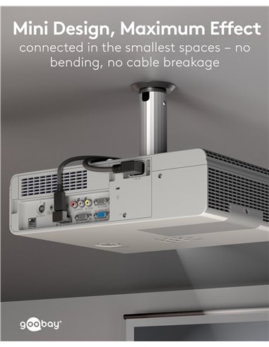 GOOBAY αντάπτορας DisplayPort 77129, 8K/144Hz, γωνιακός, μαύρος