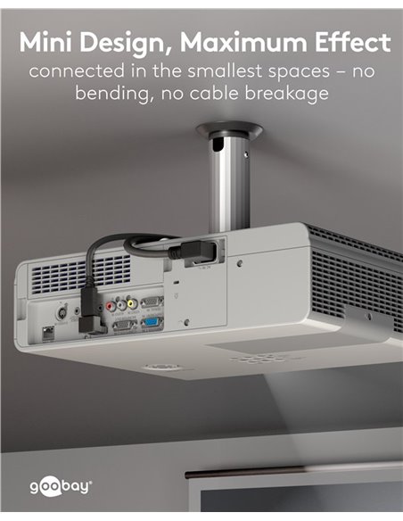 GOOBAY αντάπτορας DisplayPort 77129, 8K/144Hz, γωνιακός, μαύρος