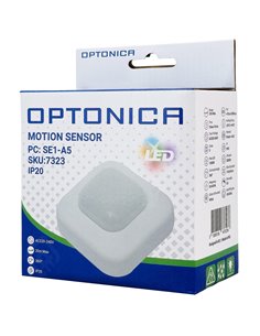 OPTONICA αισθητήρας κίνησης 7323, έως 20m, 360°, IP20, λευκός