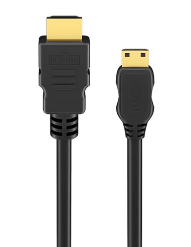 GOOBAY καλώδιο mini HDMI σε HDMI 74088 με Ethernet, 4K/60Hz, 10.2 Gbps, 5m, μαύρο
