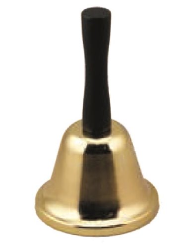 Κουδούνι χρυσό με χειρολαβή ύψος 10εκ. x  Ø5εκ.